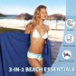 🏖️Zomer Hot Sale 50% KORTING🌞🌊Zonneligstoel Handdoek in Tas met Opbergvakken