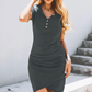 ⏳Beperkte tijd 50% korting💥 Casual wikkeljurk met ruches voor dames