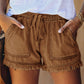 🌞🍃Denim shorts met hoge taille en trekkoord