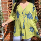 Uitverkoop 49%🔥Gedrukte top met V-hals 🌷