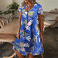 Elegante Damesjurk met Bloemenprint en V-Hals