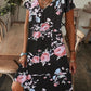 Elegante Damesjurk met Bloemenprint en V-Hals