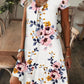 Elegante Damesjurk met Bloemenprint en V-Hals