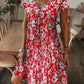 Elegante Damesjurk met Bloemenprint en V-Hals