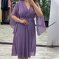 💞 Dames elegante jurk met een halslijn naar V