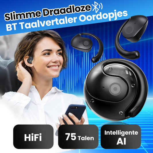 2025 Hot Sale 50% Korting🎧Slimme Draadloze BT Taalvertaler Oordopjes