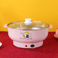 Multifunctional electric cooking pot with steamer